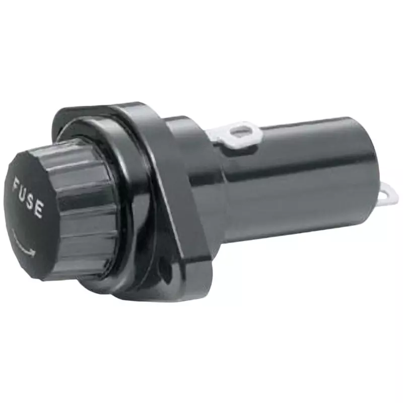 Sato Parts Fuse Holder Cylindrical Screw Type DC500V, 100 mΩ or More Black for F-7170, F-31