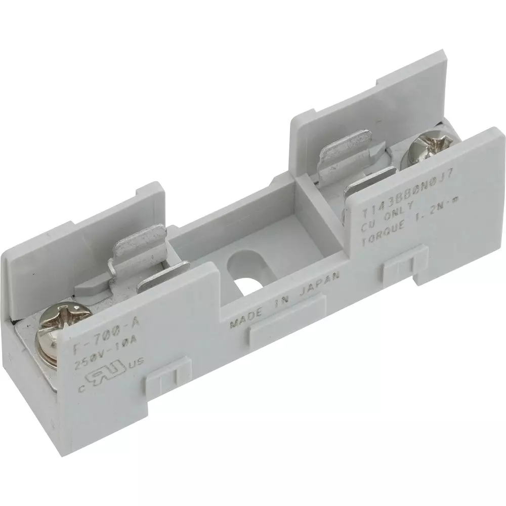 Sato Parts Fuse Holder Horizontal Connection Type DC500V, 100 mΩ or More White for FG-20, FG-30, etc., F-700-A
