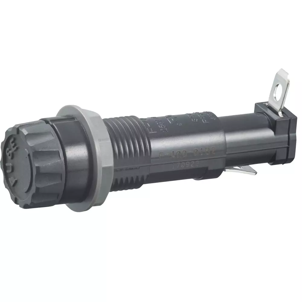Sato Parts Cylindrical Fuse Holder Bayonet Cap Bayonet Type 10 A Rated Current & 250 V, F-400-01B2