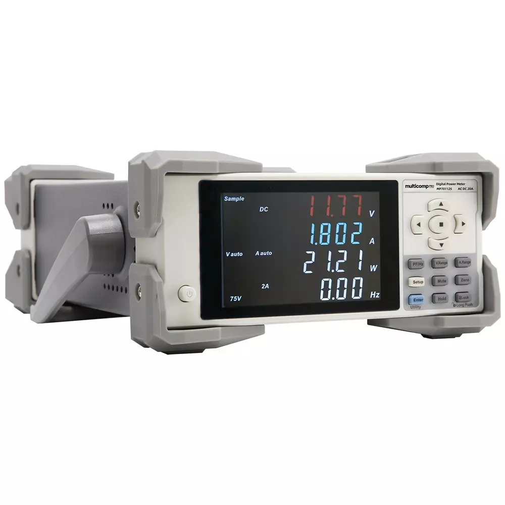 MULTICOMP PRO Power Meter Current, Frequency, Factor, Voltage Analyser Functions 3 V to 600 Range rms, MP701125