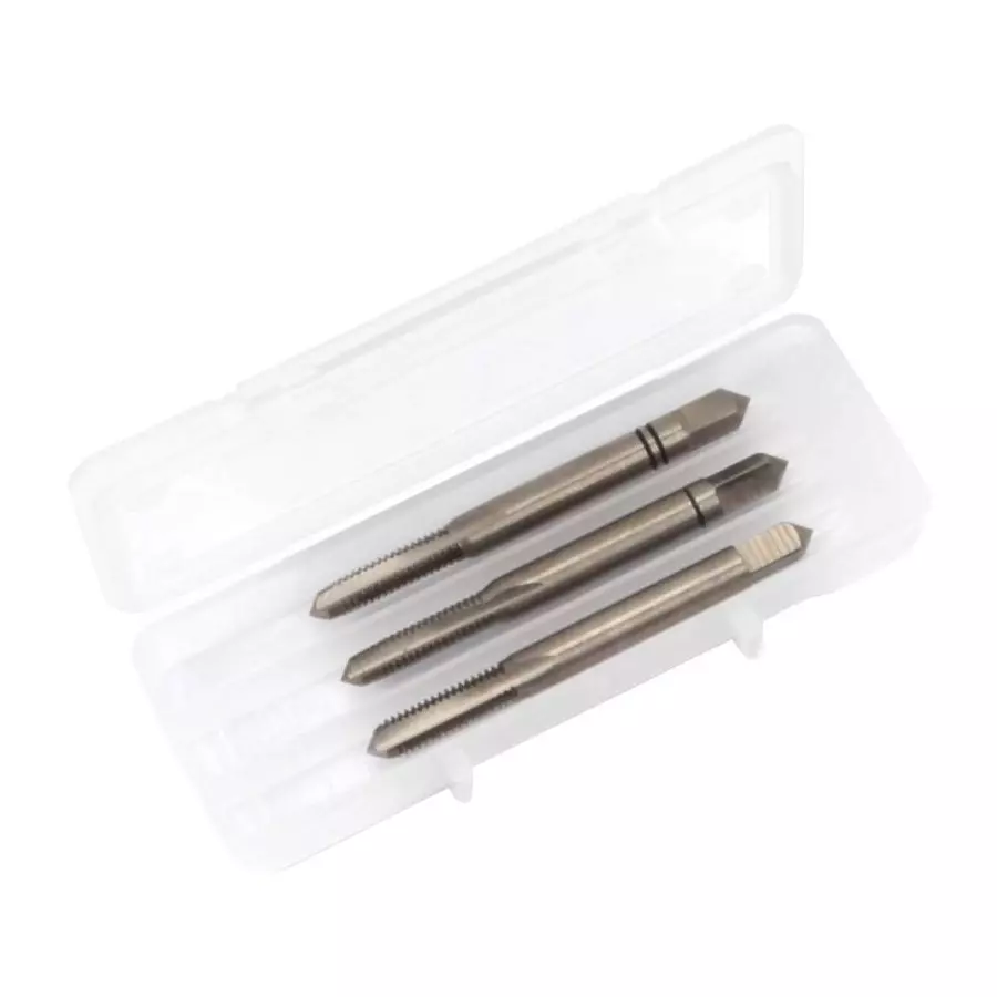 MULTICOMP PRO Tap Set 3 Pcs of Size M4x0.7 mm 6-8 Thread Chamfer, 4-5 2-3 Cutting Taps Kit Contents, MP-M407 (Pack of 3)