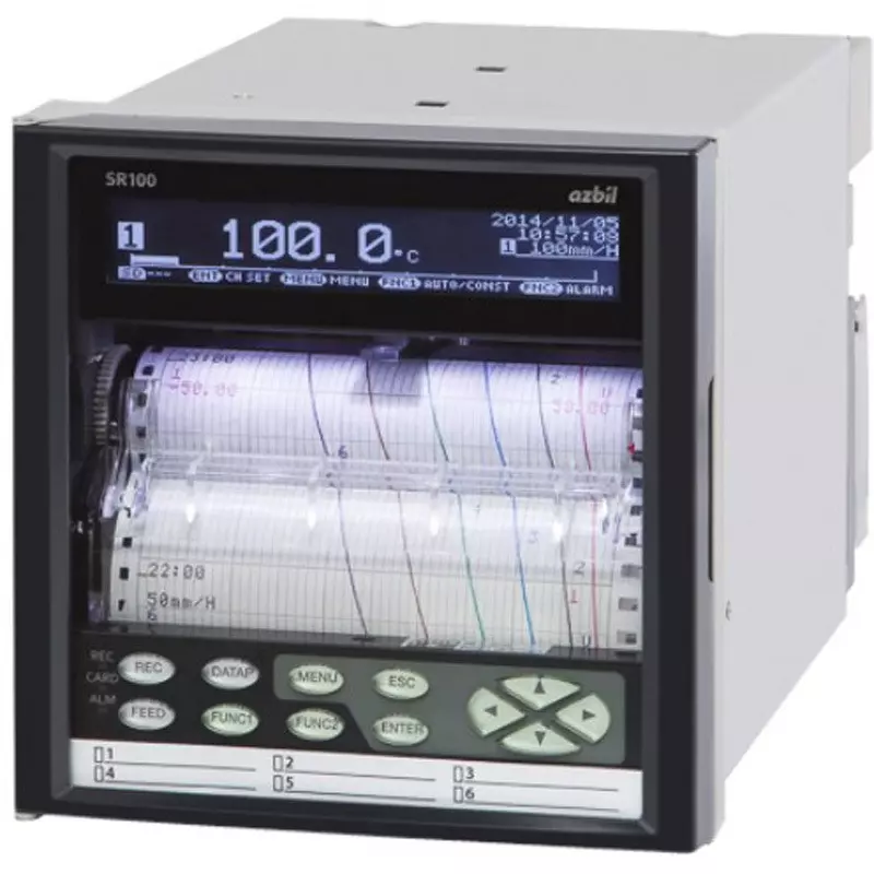 Azbil Hybrid Recorder 6 Dots 100 to 240 V AC ,SR-106AGAYNNP