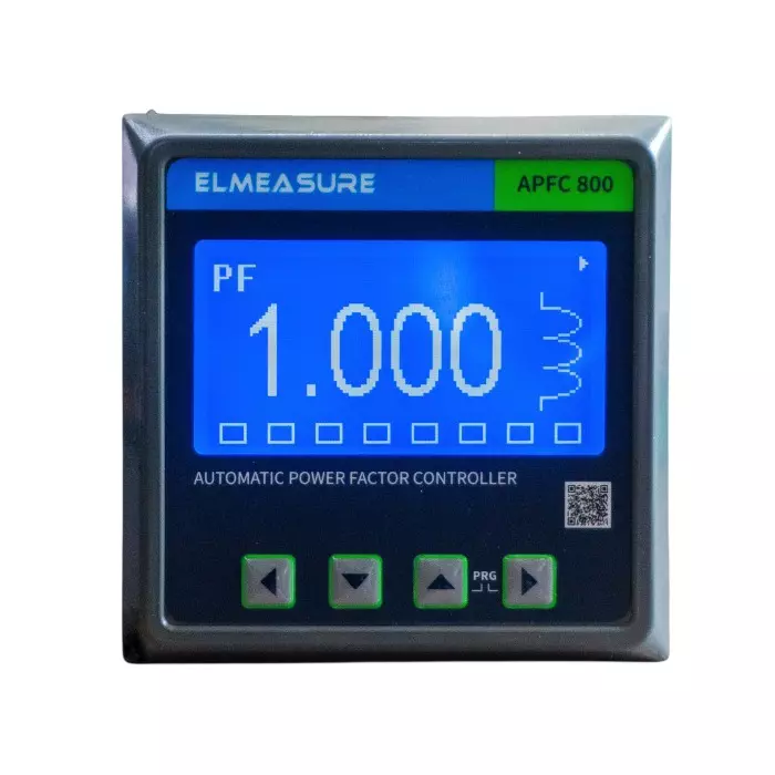 ELMEASURE Automatic Power Factor Controller 1 Accuracy Class RS485 Interface 6 Stage, APFC 800