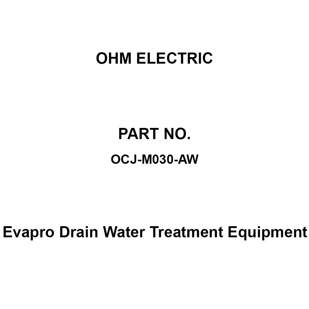 OHM ELECTRIC Evapro Drain Water Treatment Equipment Single-phase AC100-240 V Voltage, OCJ-M030-AW
