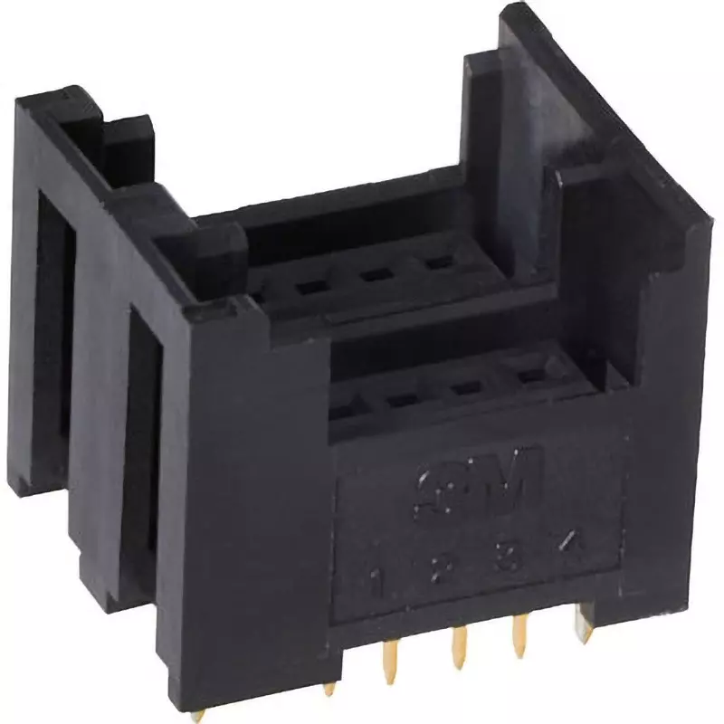 3M Mini Clamp Board Mount Socket Straight Type 3 A Current AC/DC 32 V Voltage 8 Pole, 37208-62A3-004 PL