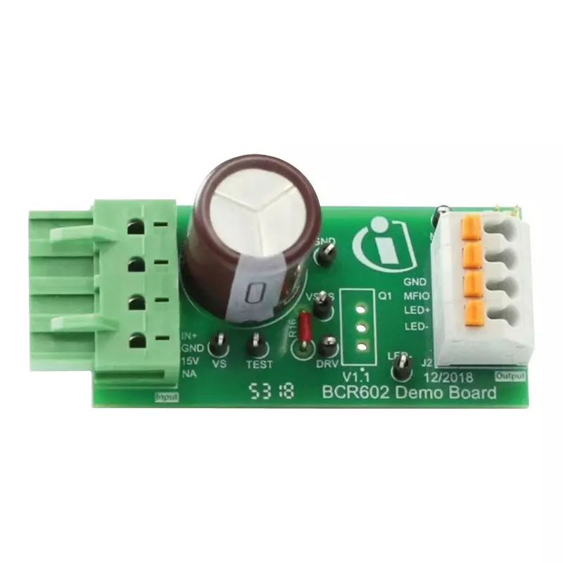 Infineon DEMO BOARD, LINEAR LED CONTROLLER, DEMOBCR60260VICTRLTOBO1