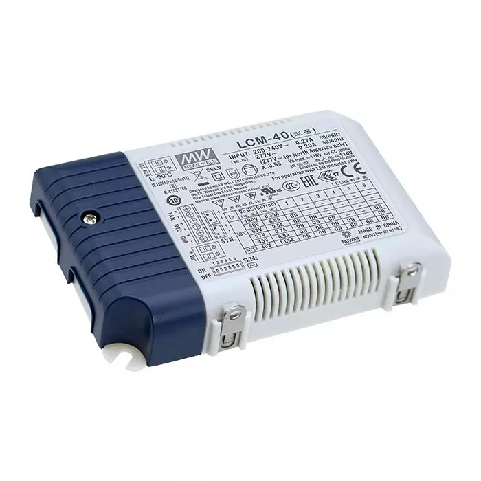 Mean Well LED DRIVER PSU, AC-DC, 40V, 1.05A, LCM-40