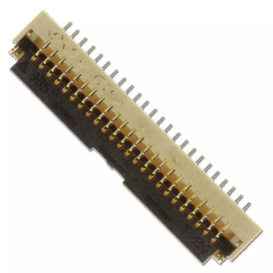 HIROSE(HRS) CONN, FPC, RCPT, R/A, 20POS, 0.5MM, SMT, FH19C-20S-0.5SH(10) (Pack of 5000 Pcs)
