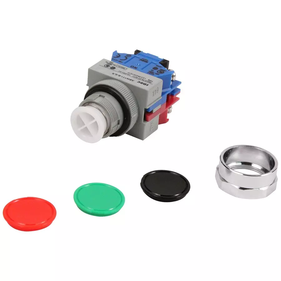 IDEC SWITCH, INDUSTRIAL PUSHBUTTON, 22MM, ABW111 BGR