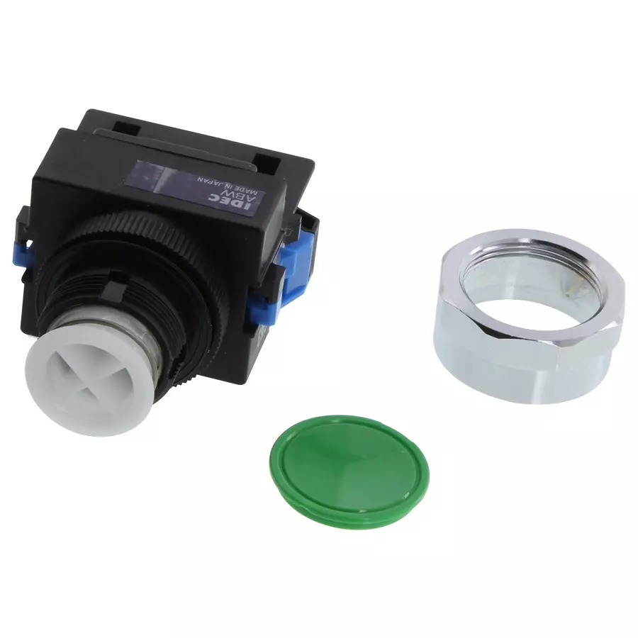 IDEC PUSHBUTTON,1NO,10A,440V,QUICKCONNECT, ABW110-G