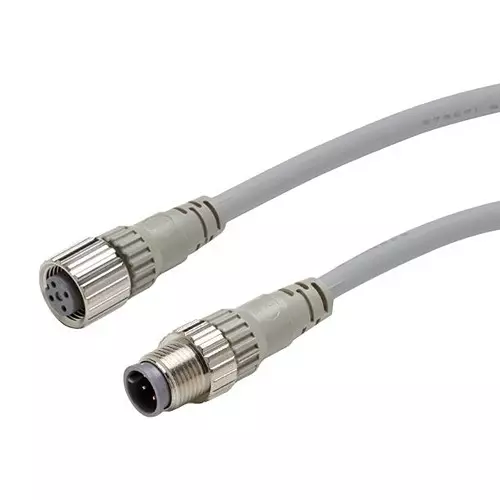 OMRON INDUSTRIAL AUTOMATION SENSOR CORD, 4P M12 R/A PLUG-RCPT, 5M, XS2W-D422-G81-F