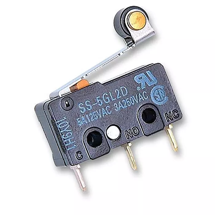 OMRON ELECTRONIC COMPONENTS MICROSWITCH, V4, PCB, ROLLER LEVER, SS-5GL2D