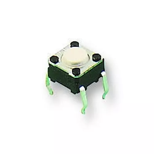 OMRON ELECTRONIC COMPONENTS SWITCH, SPNO, 0.05A, 24V, THT, 0.98N, B3F-1000 (Pack of 10 Pcs)