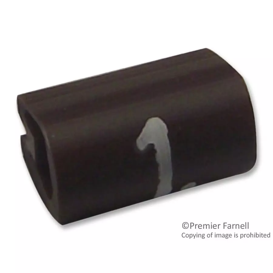 RAYCHEM - TE CONNECTIVITY CABLE MARKER, 1, BROWN, PK100, 06161101 (Pack of 100 Pcs)
