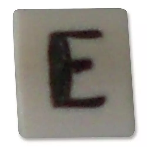 RAYCHEM - TE CONNECTIVITY CABLE MARKER, E, PK100, 05811914 (Pack of 100 Pcs)