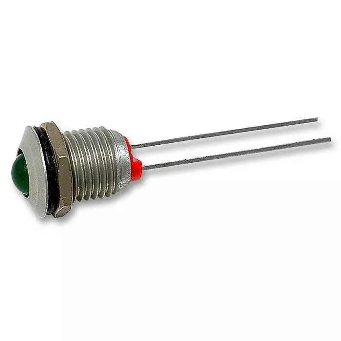 BULGIN LIMITED LED INDICATOR, 5MM, GREEN, DX1093/GN