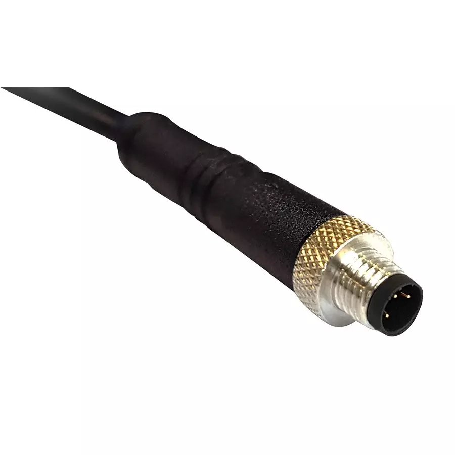 BULGIN LIMITED SENSOR CORD, 4P M5 PLUG-FREE END, 1M, PXPPVC05FIM04ACL010PVC