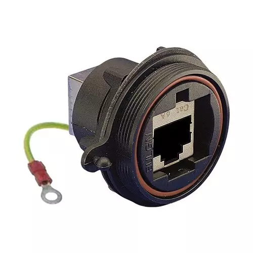 BULGIN LIMITED COUPLER, RJ45 JACK, 8POS, CAT6A, PANEL, PX0893/E