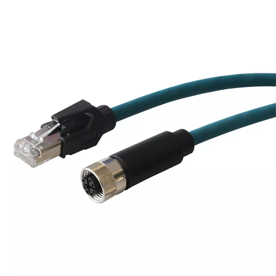 BULGIN LIMITED SENSOR CORD, 8P M12 RCPT-RJ45 PLUG, 5M, PXPTPU12FBF08XRJ050PU