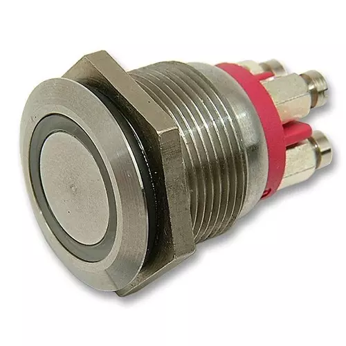 BULGIN LIMITED SWITCH, SPST, 0.05A, 24VDC, BLUE, MPI002/TERM/BL