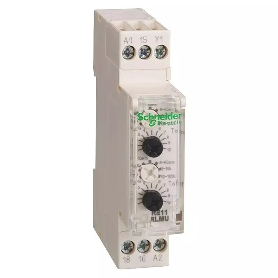 SCHNEIDER ELECTRIC Time Delay Relays - Electromechanical TIME DELAY RELAY, SPDT, 10H, 250VAC, RE17RMEMU