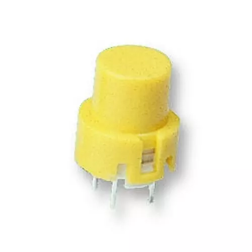 C&K COMPONENTS Switch, Spno, Round, Yellow, D6R30LFS