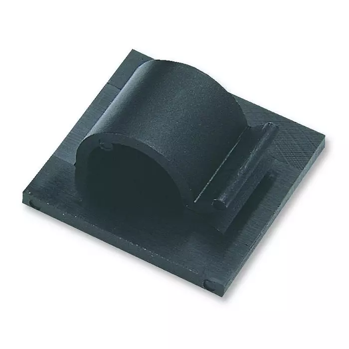 HELLERMANNTYTON Cable Clip, S/Adh, 8 mm, Blk, Pk50, 151-13600 (Pack of 50)