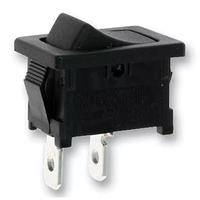 ALCOSWITCH - TE CONNECTIVITY Switch, Rocker, Spst, Black, 1634202-1