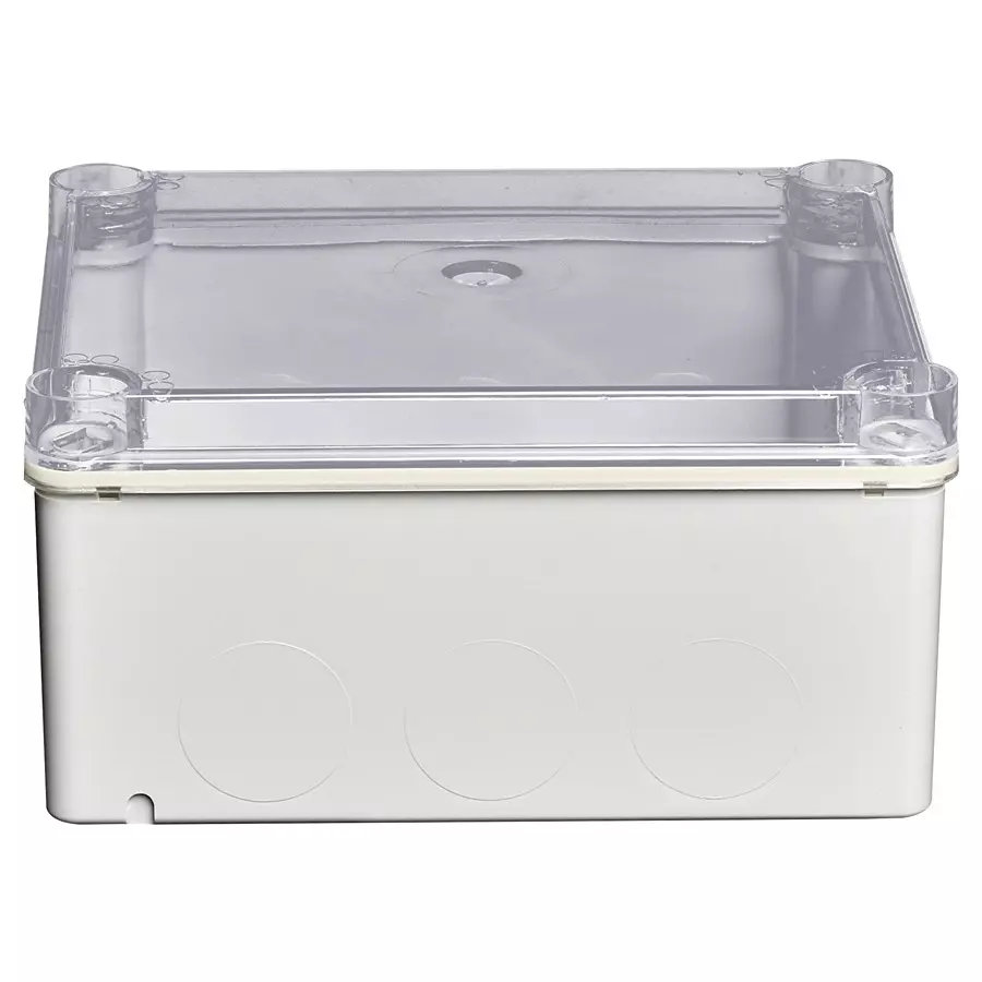 ABB Junction Box, Ip55, Plastic, Grey/Clear, 1SL0874A00