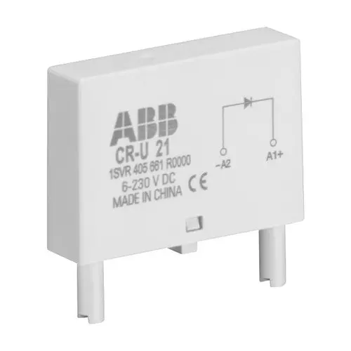 ABB Pluggable Varistor/LED Module, Relay Skt, 1SVR405665R0100