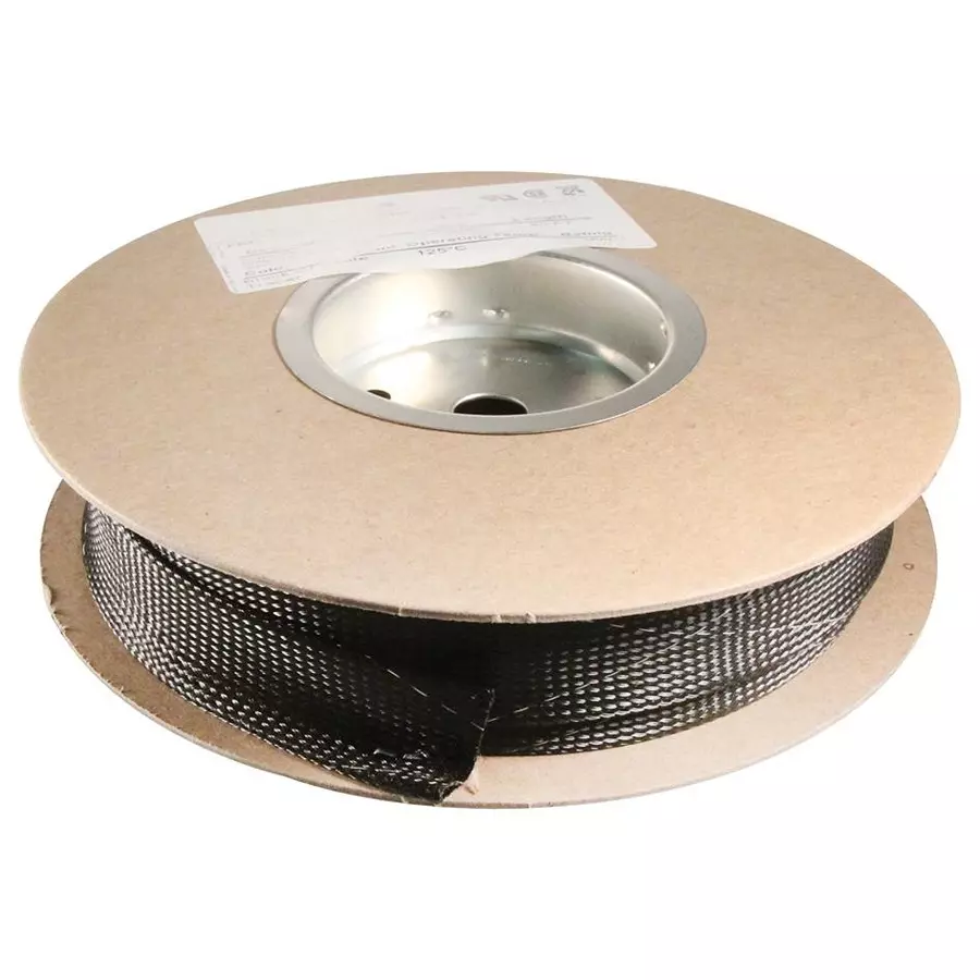 PRO POWER Sleeving, Expandable, 38.1 mm, Black, 50Ft, SPC20175-SPLICE FREE (Pack of 50)