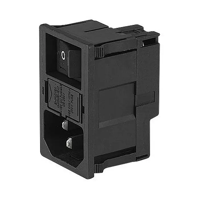 SCHURTER Inlet, Iec, Switched/Fused, 2Pole, KM00.1105.11