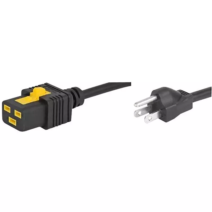 SCHURTER Lead, V-Lock, Us Plug, C19, 2M, Blk, 6051.2041