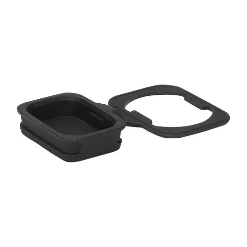 SCHURTER Protection Cover, Power Entry Inlet, Blk, 0098.0105