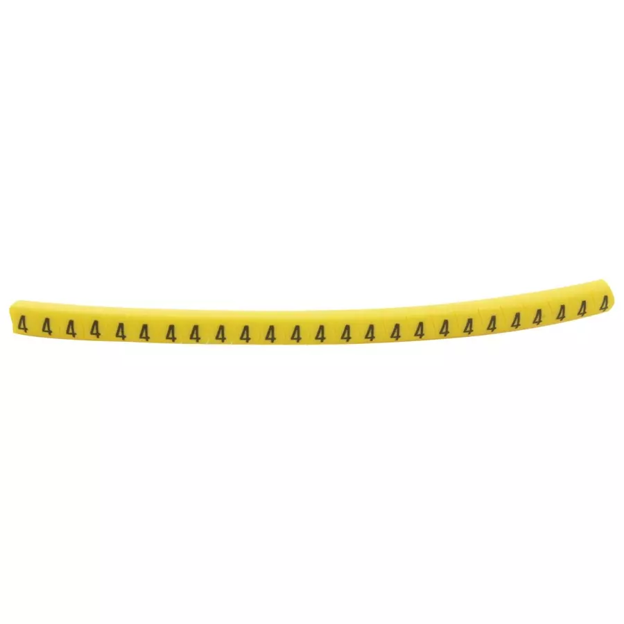 HELLERMANNTYTON Cable Marker, Pre Printed, Pvc, Yellow, 901-11004 (Pack of 250)