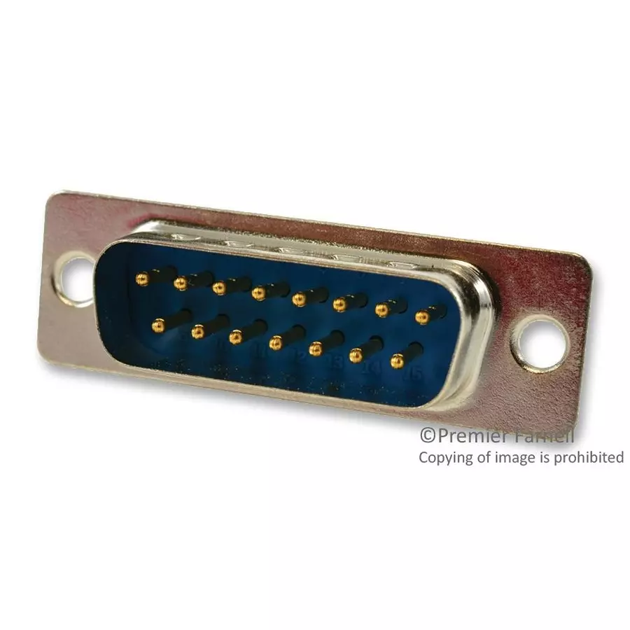 Multicomp D SUB CONN, PLUG, 15POS, SOLDER, SPC15429