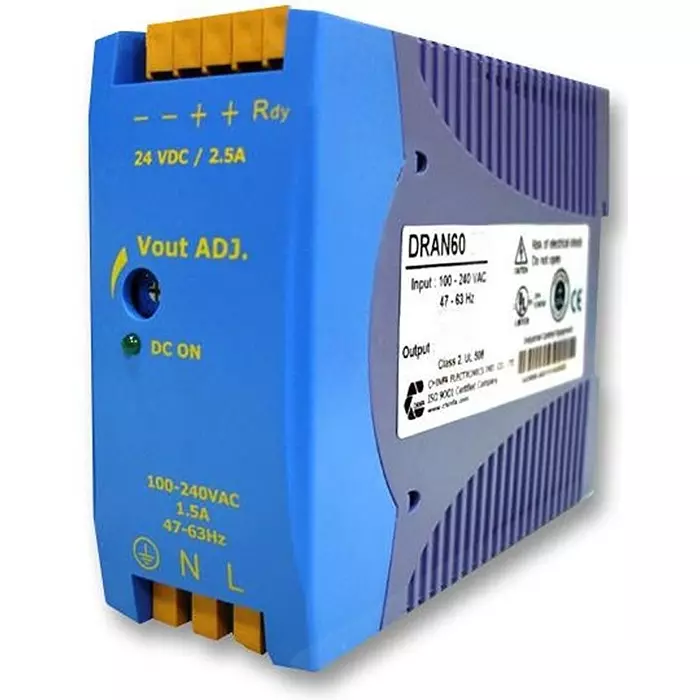 Multicomp Converter, DIN Rail 60W 24V, MP-DRAN60-24