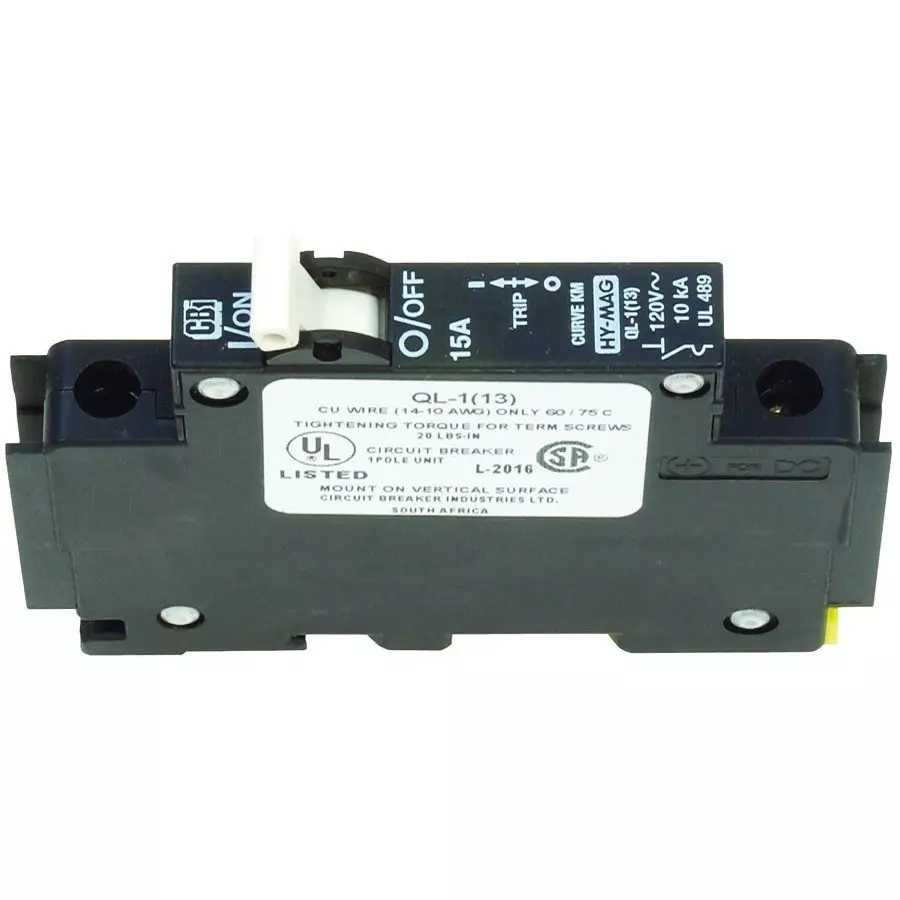 Weidmuller CIRCUIT BREAKER, HYDROMAGNETIC, 1P, 120V, 2A, 9926251002
