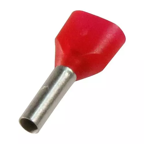 Weidmuller FERRULES,TWIN WIRE END,1.5MM2,CRIMP,RED, 9004410000 (Pack of 500 Pcs)