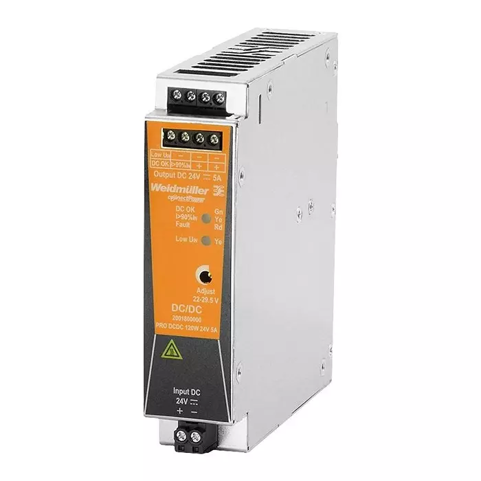 Weidmuller DC-DC CONVERTER, 24V, 5A, 2001800000