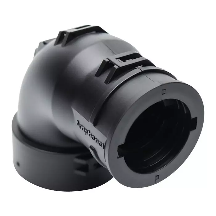AMPHENOL SINE/TUCHEL BACKSHELL, SIZE 24, BLACK, AHDPBS-011-2405
