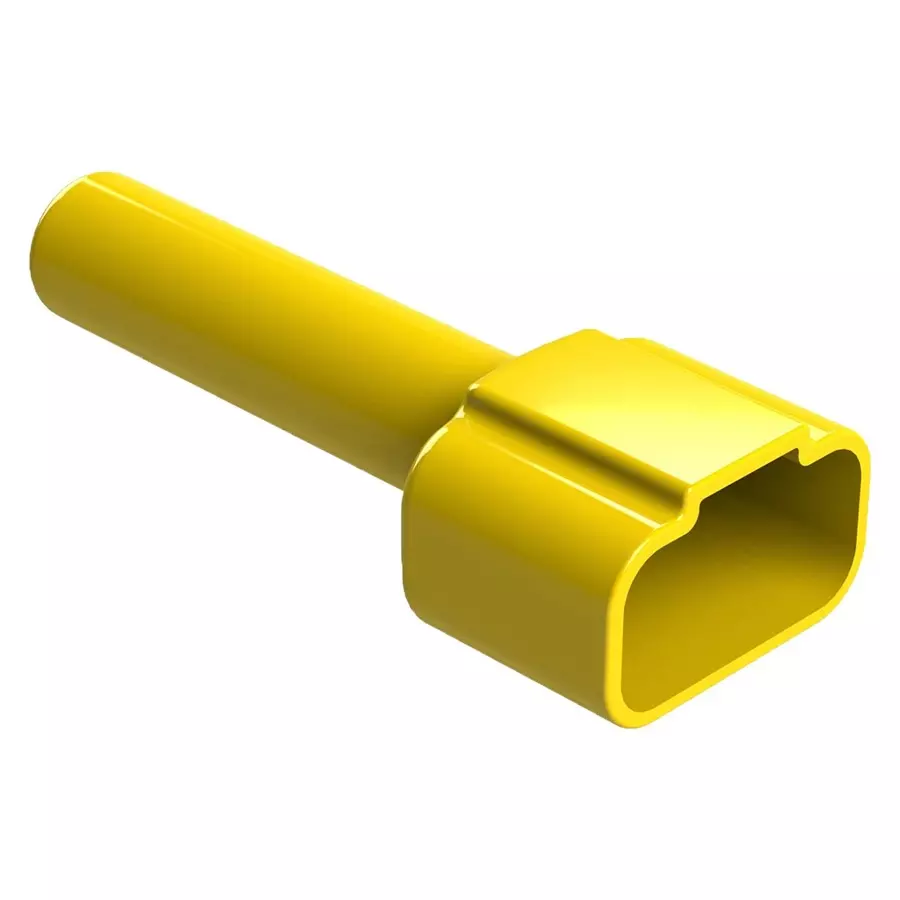 AMPHENOL SINE/TUCHEL BOOT, THERMOPLASTIC, 12POS, YELLOW, ATM12P-BT-YW