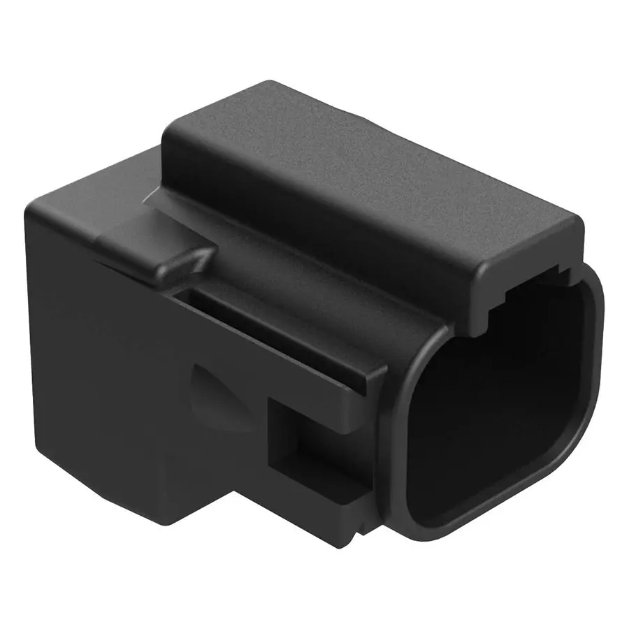 AMPHENOL SINE/TUCHEL TERMINATOR, 4POS RCPT, THERMOPLASTIC/BLK, AT04-4P-RT01