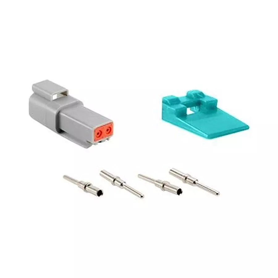 AMPHENOL SINE/TUCHEL KIT, RCPT CONN/WEDGELOCK/CONTACT, 2POS, AT04-2P-KIT01