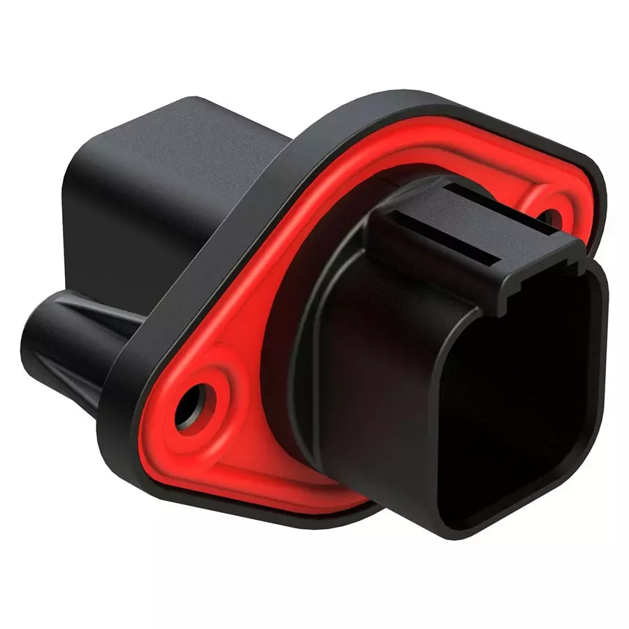 AMPHENOL SINE/TUCHEL RCPT HOUSING, 6POS, THERMOPLASTIC, BLK, AT04-6P-PM12