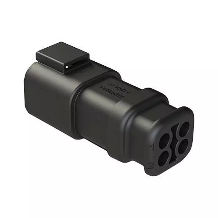 AMPHENOL SINE/TUCHEL STRAIN RELIEF, 4POS, THERMOPLASTIC, BLK, ATP04-4P-SR02BK.