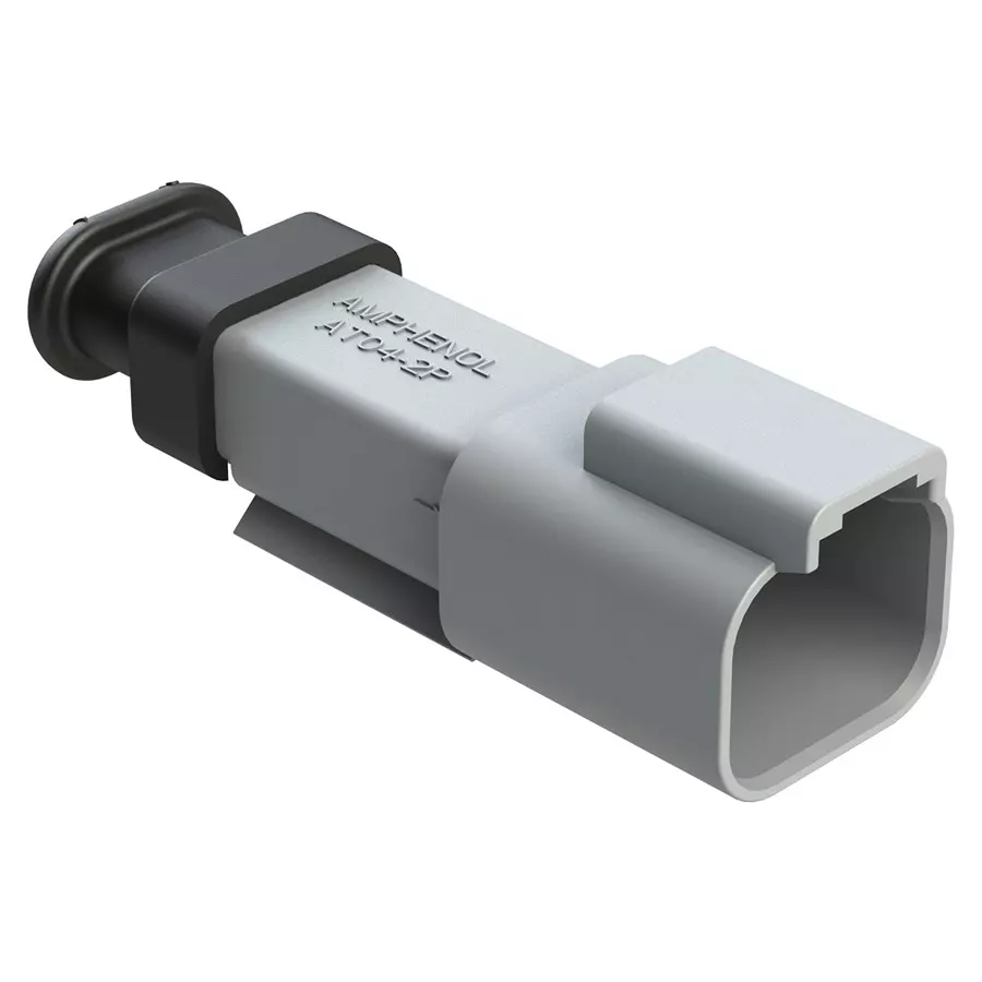 AMPHENOL SINE/TUCHEL AUTOMOTIVE HOUSING, RCPT, 2POS, 13A, AT04-2P-SR02GRY