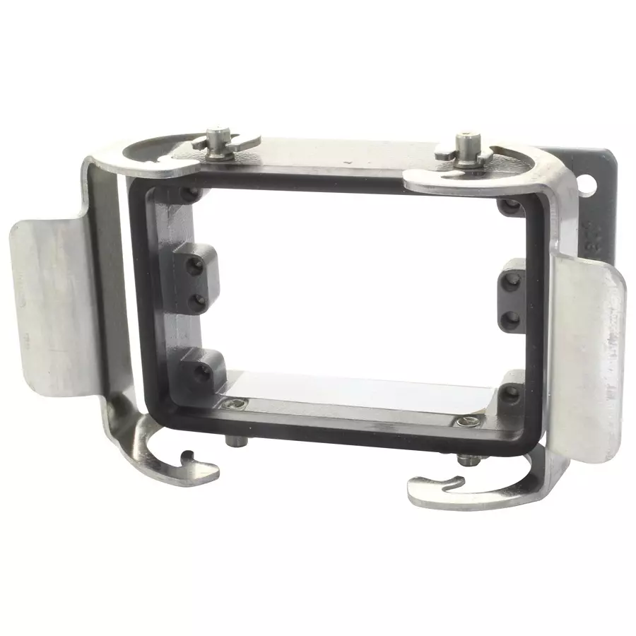 MOLEX Heavy Duty Hoods / Housings / Bases HEAVY DUTY BASE, 32A, 2 LEVER, BULKHEAD 93601-4112