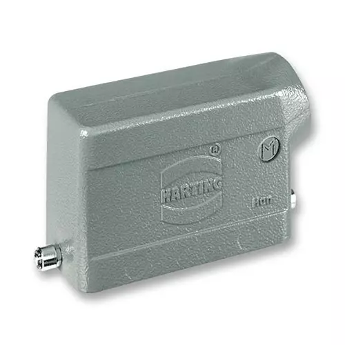 Harting Heavy Duty Hoods / Housings / Bases HOOD, 10B, SIDE ENTRY, ALUMINIUM, 19 30 010 1541