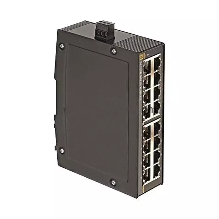 Harting Ethernet Switches / Modules ENET SWITCH, UNMANAGED, 16PORT, DIN RAIL, 24030160000